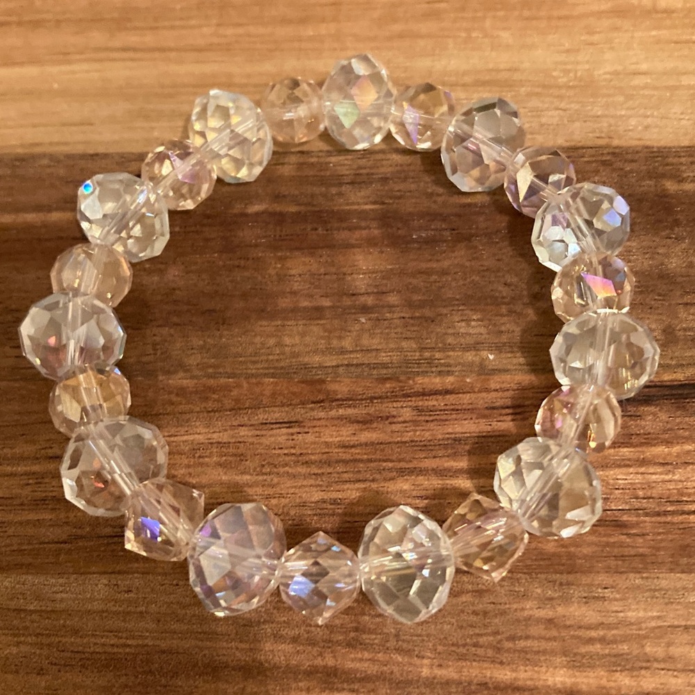 Handmade Elegant Crystal Beaded Bracelet